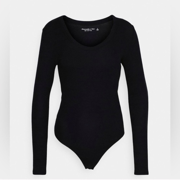 Abercrombie & Fitch Tops - Abercrombie & Fitch Black Long Sleeve Bodysuit